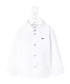Emporio Armani Baby Boys Long Sleeve Embroidered Shirt 9 Months White By Childsplay Clothing In White
