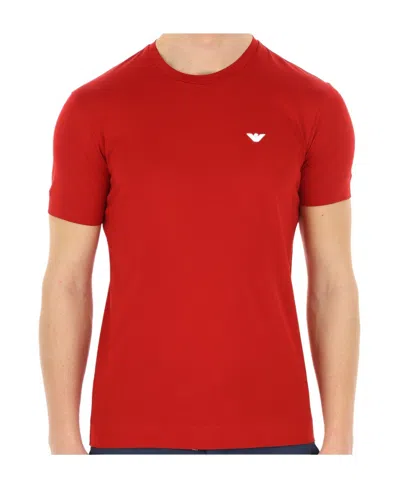 Emporio Armani Logo Short-sleeved T-shirt In Red
