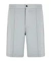 Emporio Armani Logo Shorts In Gray