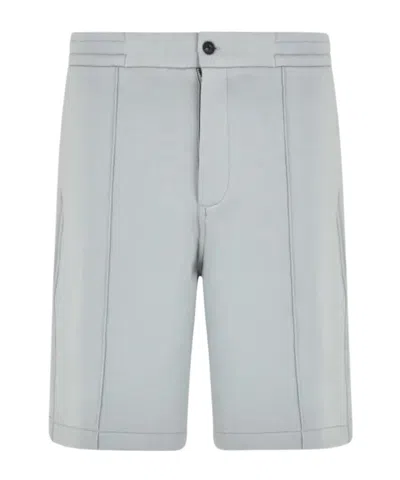 Emporio Armani Logo Shorts In Gray