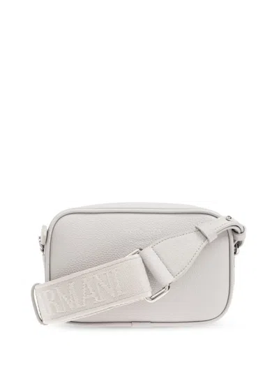 Emporio Armani Logo Shoulder Bag In White