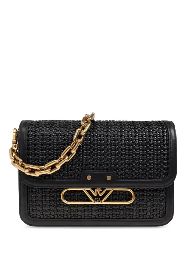 Emporio Armani Logo Shoulder Bag In Black