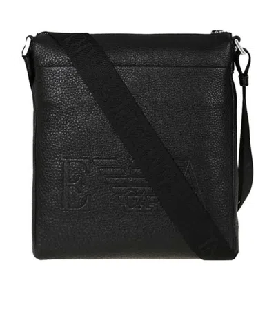 Emporio Armani Logo Shoulder Bag In Black