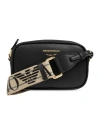 Emporio Armani Logo-debossed Crossbody Bag In Black