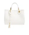 Emporio Armani Myea Bag Small Shopper Bag With Deer Print In White