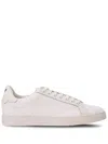 Emporio Armani White Trainers With Textured Upper And Rubber Sole