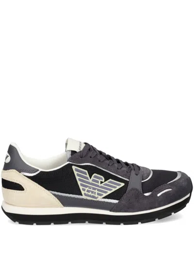 Emporio Armani Lace Up Sneakers In Multi