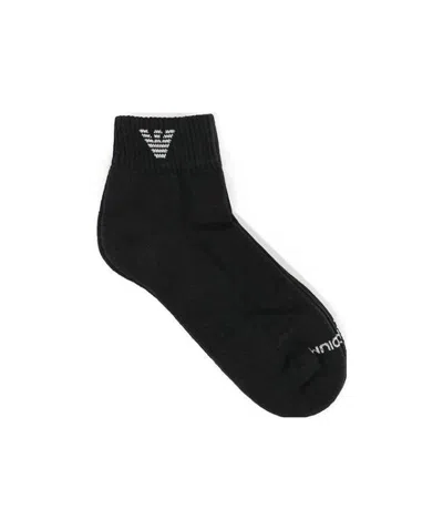 Emporio Armani Logo Socks In Black