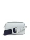 Emporio Armani Deer-print Camera Bag In Blue
