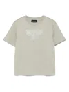 Emporio Armani Logo-stamp T-shirt In Green