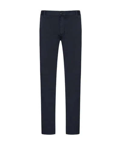 Emporio Armani Logo Straight Casual Pants In Black