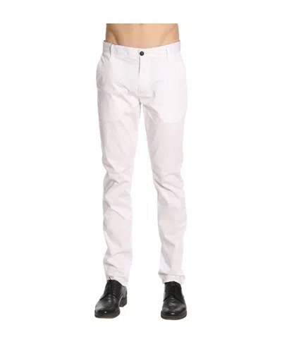 Emporio Armani Logo Straight Casual Pants In White