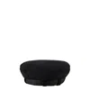 Emporio Armani Logo-strap Wool-blend Beret
