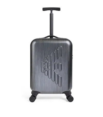 Emporio Armani Logo Suitcase (56cm) In Grey