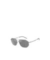 Emporio Armani Full Frame Sunglasses In Gray