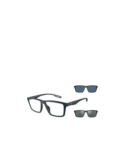 Emporio Armani Logo Sunglasses In Black