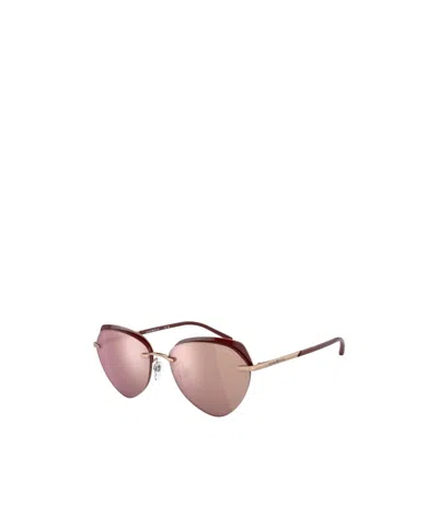 Emporio Armani Logo Sunglasses In Pink