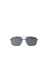 Emporio Armani Shiny Black Metal Sunglasses