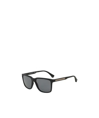 Emporio Armani Logo Sunglasses In Gray