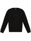 Emporio Armani Long-sleeved Sweater In Black