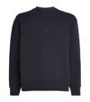 Emporio Armani Cotton Sweatshirt In Black