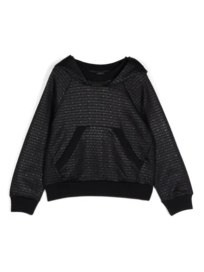 Emporio Armani Kids' Logo Sweatshirt In Black