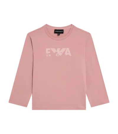 Emporio Armani Kids' Logo Sweatshirt In Pink