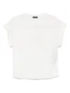 Emporio Armani White Viscose Polyester T-shirts And Polos