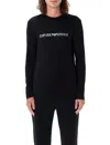 Emporio Armani Cotton Blend Crewneck Sweatshirt