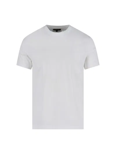 Emporio Armani Logo T-shirt In Bianco O.logo