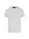 Emporio Armani Logo T-shirt In Bianco O.logo