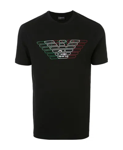 Emporio Armani Logo T-shirt In Black