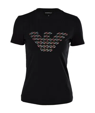 Emporio Armani Logo T-shirt In Black