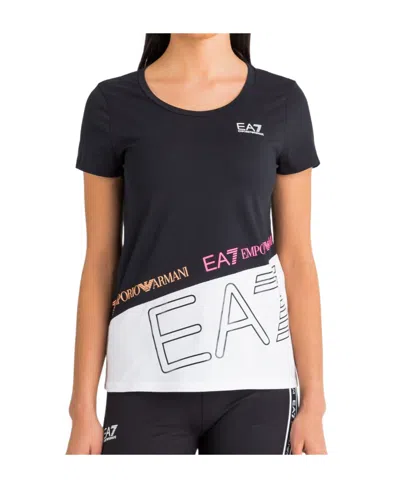 Emporio Armani Logo T-shirt In Black