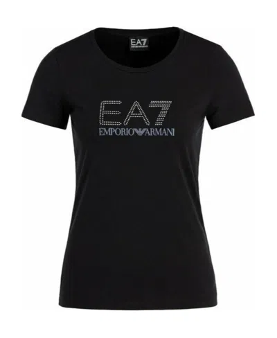 Emporio Armani Logo T-shirt In Black