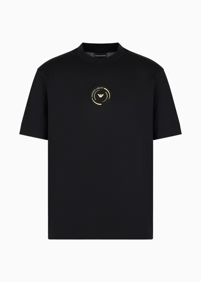 Emporio Armani Logo T-shirt In Black
