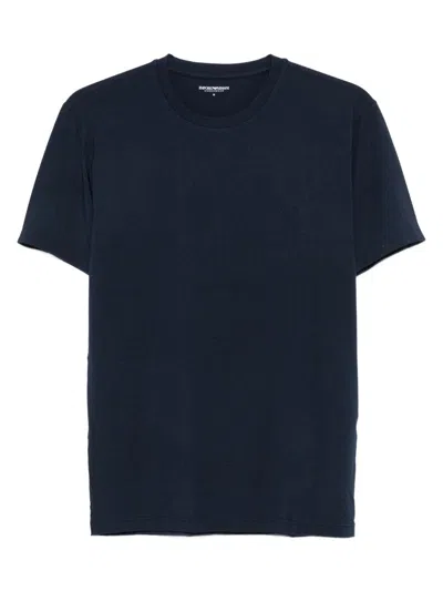 Emporio Armani Logo T-shirt In Blue