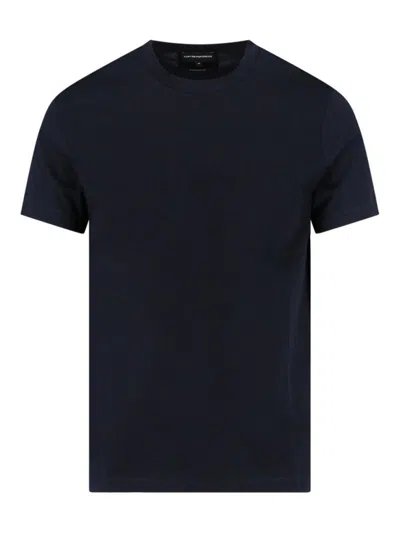 Emporio Armani Logo T-shirt In Blue