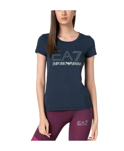 Emporio Armani Logo T-shirt In Blue