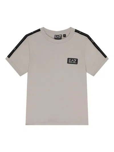 Emporio Armani Kids' Logo T-shirt In Neutral