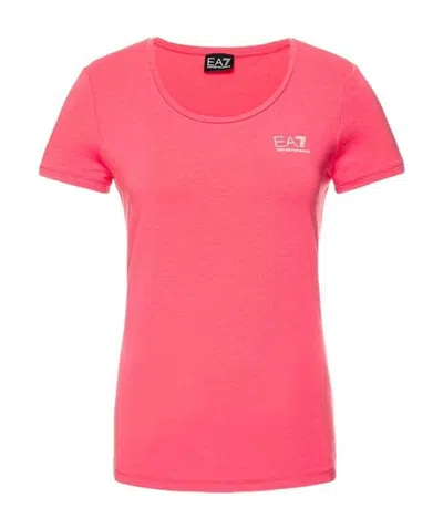 Emporio Armani Logo T-shirt In Pink