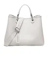 Emporio Armani Elegant Leather Bag For Sophistication In White