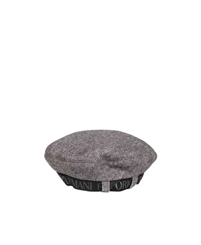 Emporio Armani Logo-tape Knitted Beret