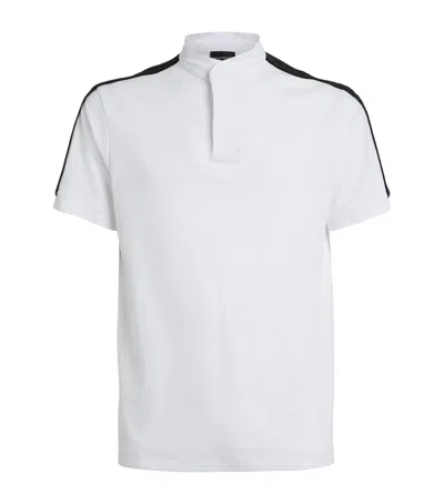 Emporio Armani Logo-tape Polo Shirt In White