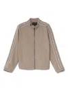 Emporio Armani Logo-tape Sweatshirt In Neutrals