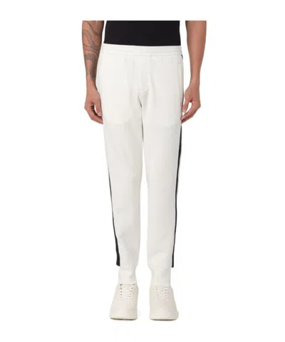 Emporio Armani Logo-tape Track Pants In White