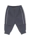 Emporio Armani Logo-tape Track Trousers In Blue