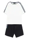 Emporio Armani Logo-tape Tracksuit In 白色