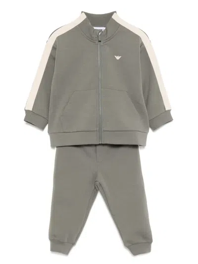 Emporio Armani Babies' Logo-tape Tracksuit Set