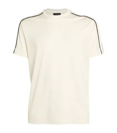 Emporio Armani Logo Taping T-shirt In White